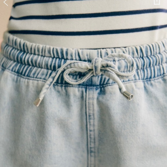 NWT SEZANE Kurt Shorts in Light Denim - Picture 5 of 6